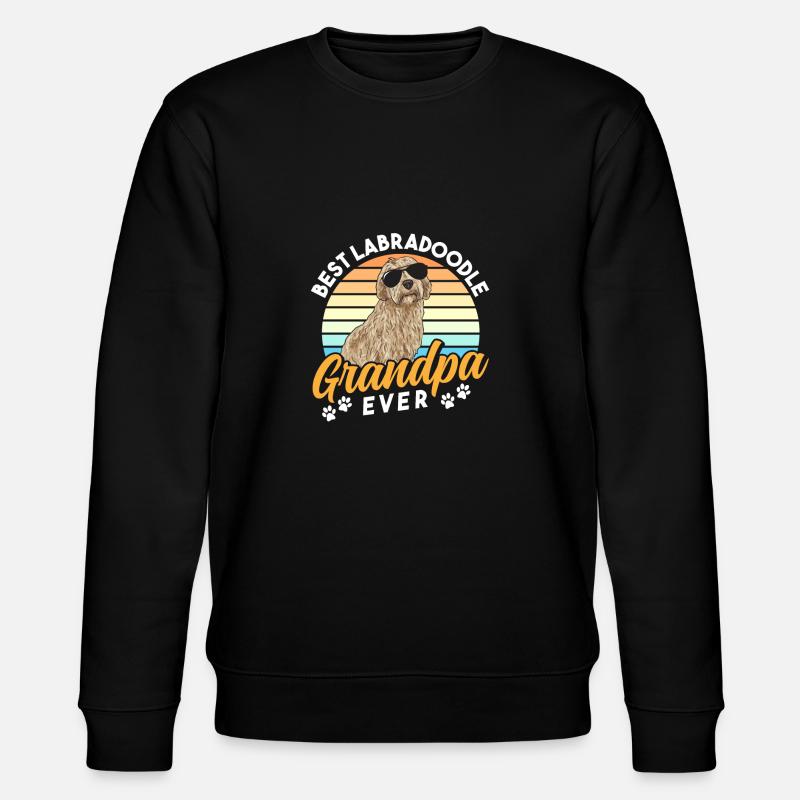 Labradoodle Hund - Stanley/Stella Unisex Bio-Sweatshirt CHANGER  - Schwarz