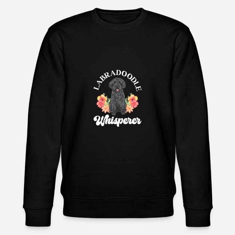Labradoodle Hund - Stanley/Stella Unisex Bio-Sweatshirt CHANGER  - Schwarz