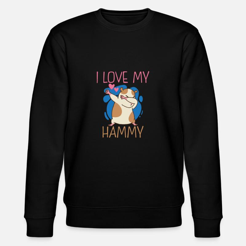 Hamster Lover Hamster Gift - Stanley/Stella CHANGER Unisex Organic Sweatshirt - black