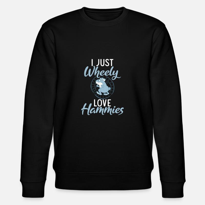 Hamster Lover Hamster Gift - Stanley/Stella CHANGER Unisex Organic Sweatshirt - black