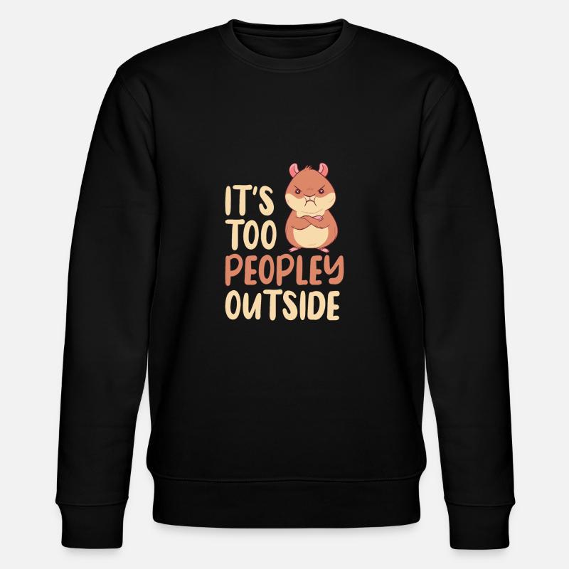 Hamster Lover Hamster Gift - Stanley/Stella CHANGER Unisex Organic Sweatshirt - black