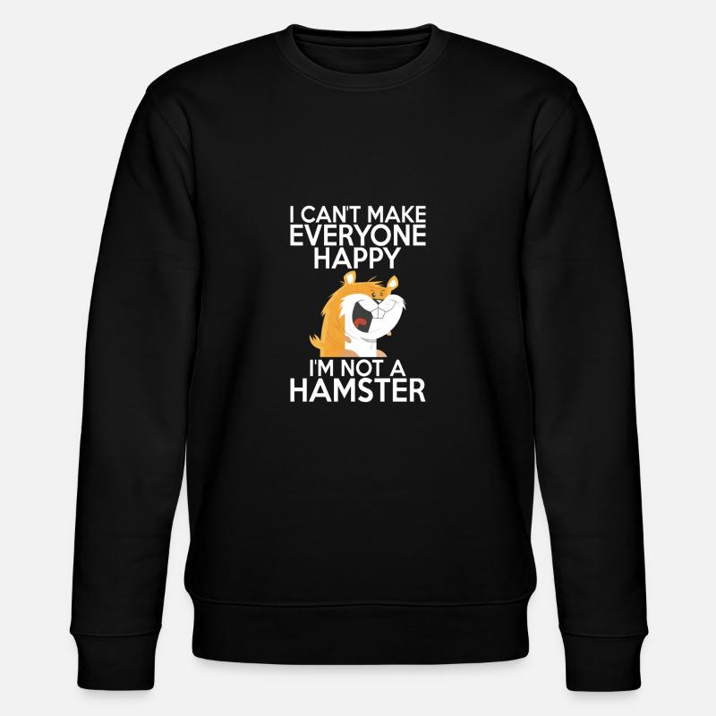 Hamster Liebhaber Hamster Geschenk - Stanley/Stella Unisex Bio-Sweatshirt CHANGER  - Schwarz