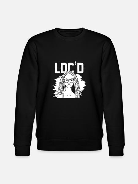 It's The Locs For Me - Afro Hair Black American - Stanley/Stella CHANGER Unisex Organic Sweatshirt - black