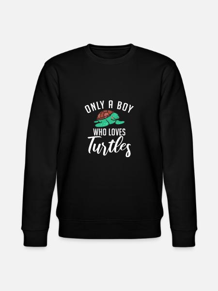 Turtle Owner Gift Turtle Lover - Stanley/Stella CHANGER Unisex Organic Sweatshirt - black
