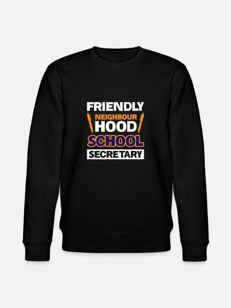 Freundlicher Nachbarschaftsschulsekretär - Stanley/Stella Unisex Bio-Sweatshirt CHANGER  - Schwarz