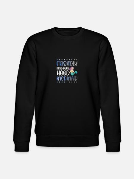 Friendly Neighbourhood Mermaid - Stanley/Stella CHANGER Unisex Organic Sweatshirt - black