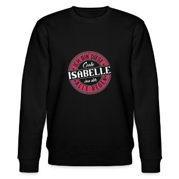 Isabelle Geschenkidee Geschenk Geburtstag - Stanley/Stella Unisex Bio-Sweatshirt CHANGER  - Schwarz - Vorne - Nik (191cm) & Marisol (170cm)