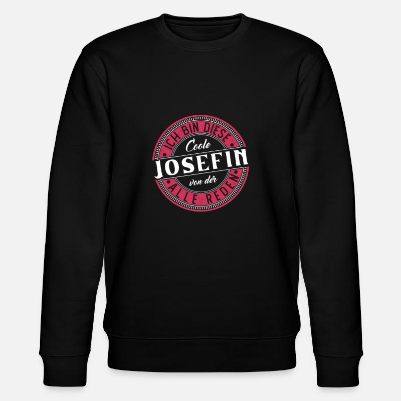 Josefin Geschenkidee Geschenk Geburtstag - Stanley/Stella Unisex Bio-Sweatshirt CHANGER  - Schwarz