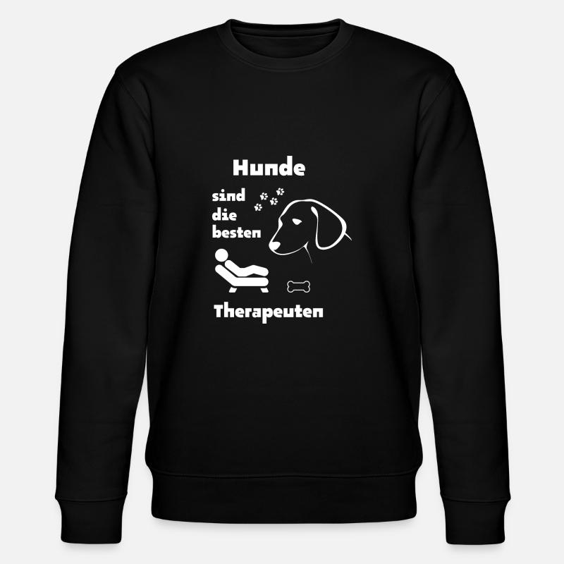 Hundespruch - Stanley/Stella Unisex Bio-Sweatshirt CHANGER  - Schwarz