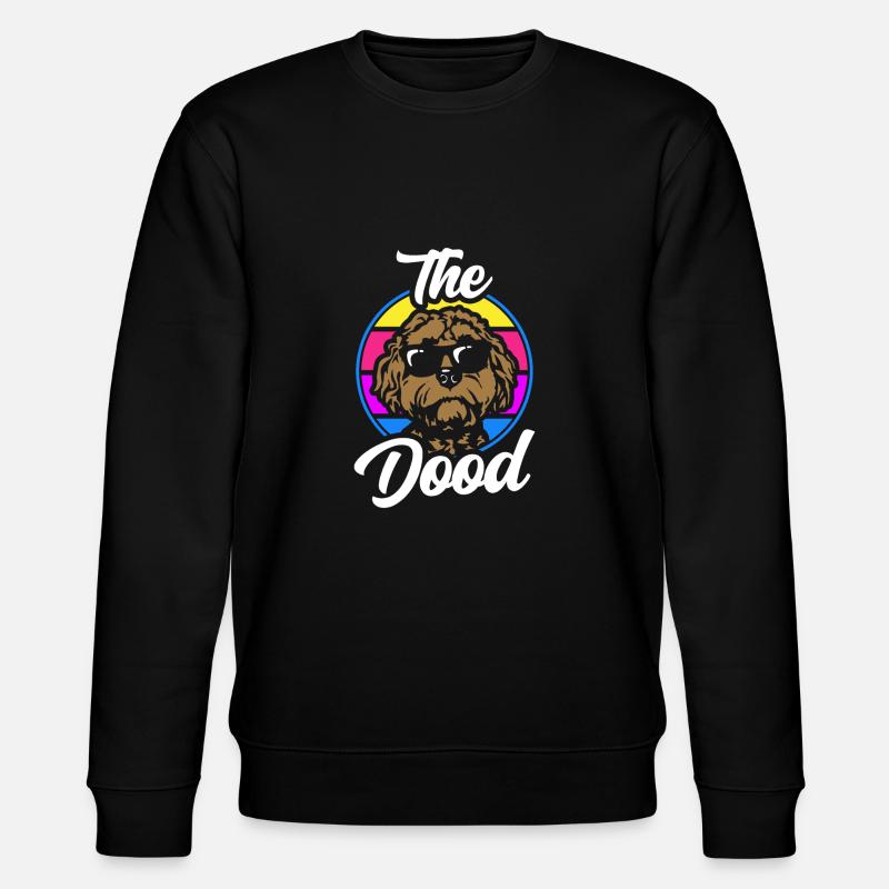 Le Dood Doodle Labradoodle Goldendoodle - Sweat bio CHANGER Stanley/Stella Unisexe - noir
