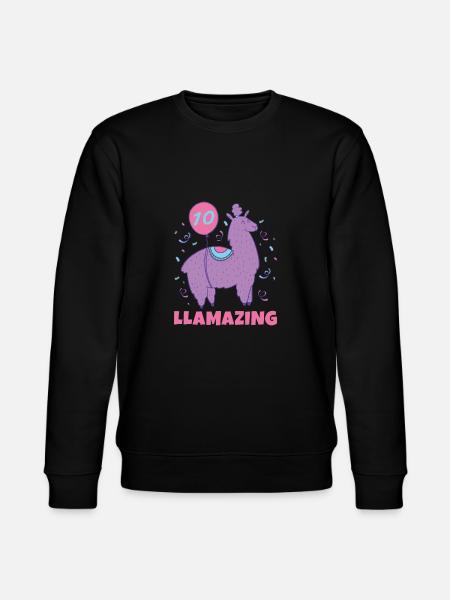 Llama Gift Llama Lover Gift - Stanley/Stella CHANGER Unisex Organic Sweatshirt - black