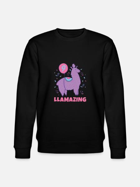 Llama Gift Llama Lover Gift - Stanley/Stella CHANGER Unisex Organic Sweatshirt - black