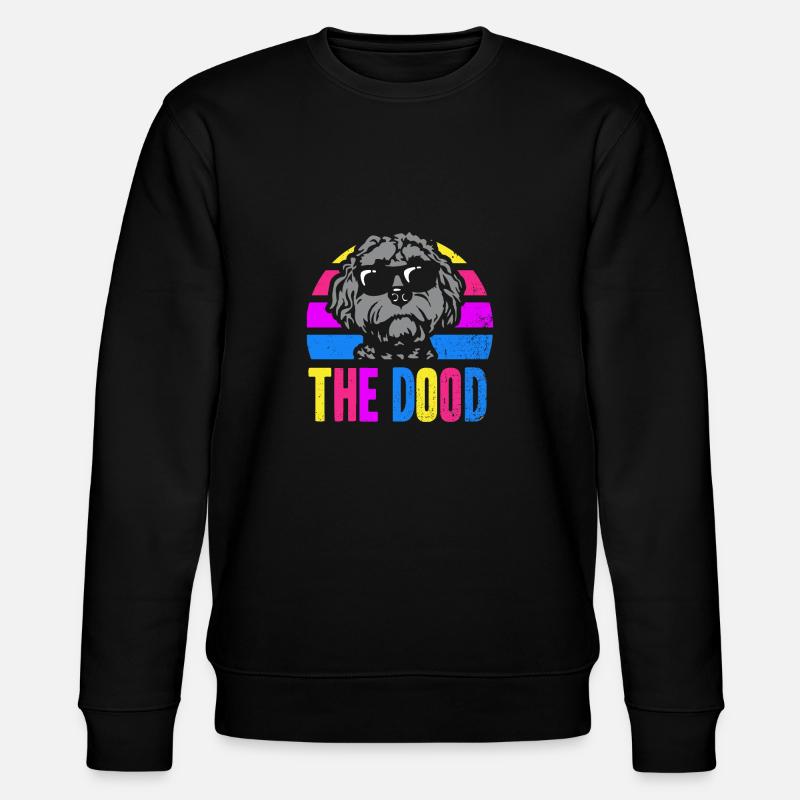 Le Dood Doodle Labradoodle Goldendoodle - Sweat bio CHANGER Stanley/Stella Unisexe - noir