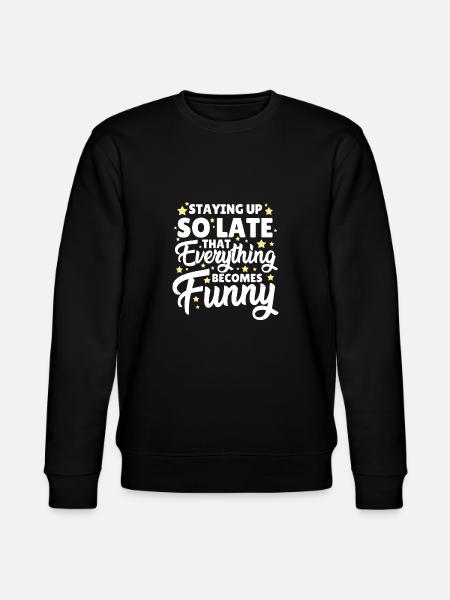 Funny Sleeping Inspiration - Stanley/Stella CHANGER Unisex Organic Sweatshirt - black