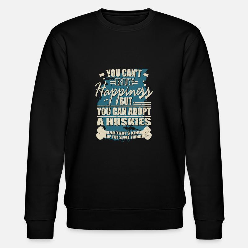 Happiness can be bought. Husky - Stanley/Stella CHANGER Unisex Organic Sweatshirt - black