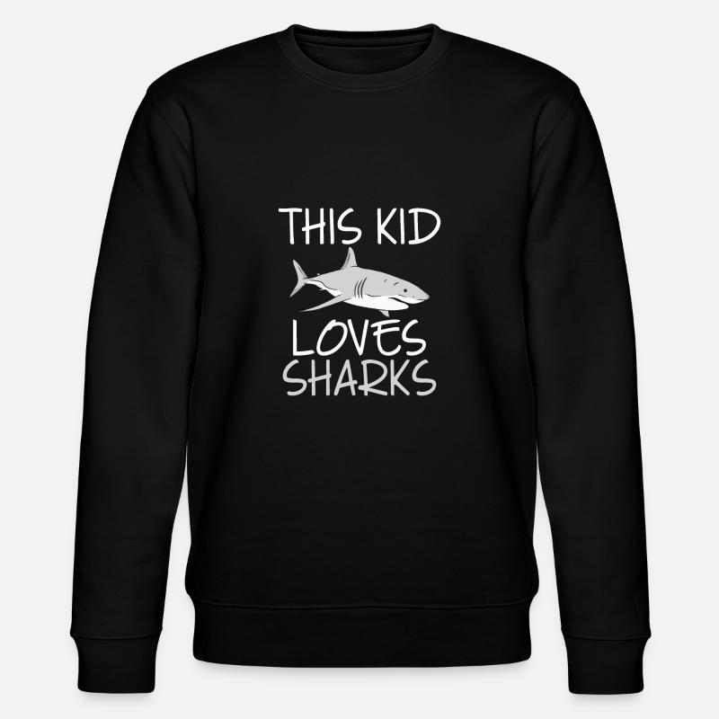 Shark Gift Shark Lover - Stanley/Stella CHANGER Unisex Organic Sweatshirt - black