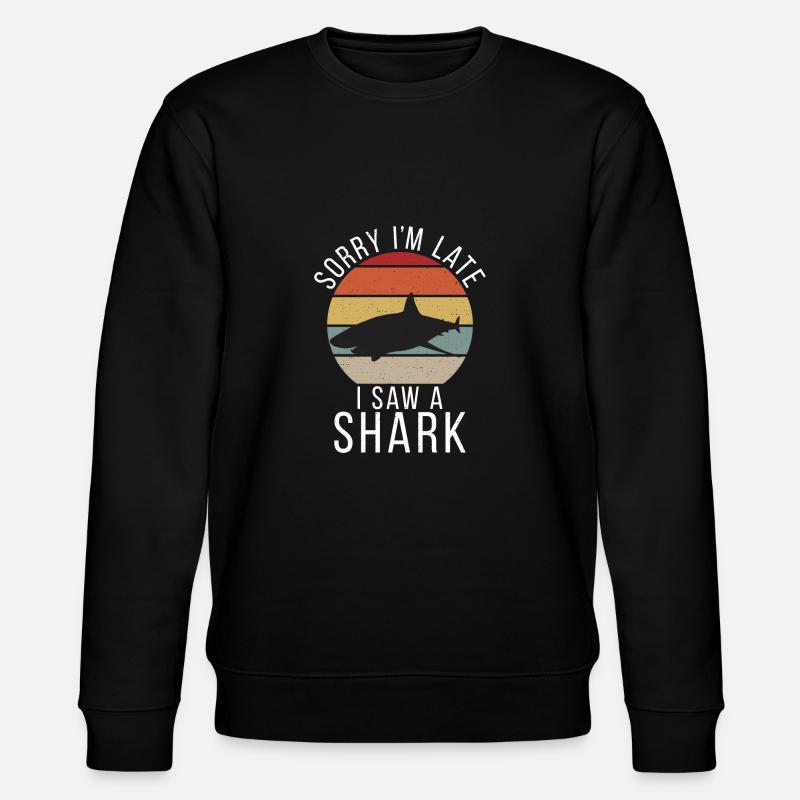 Shark Gift Shark Lover - Stanley/Stella CHANGER Unisex Organic Sweatshirt - black