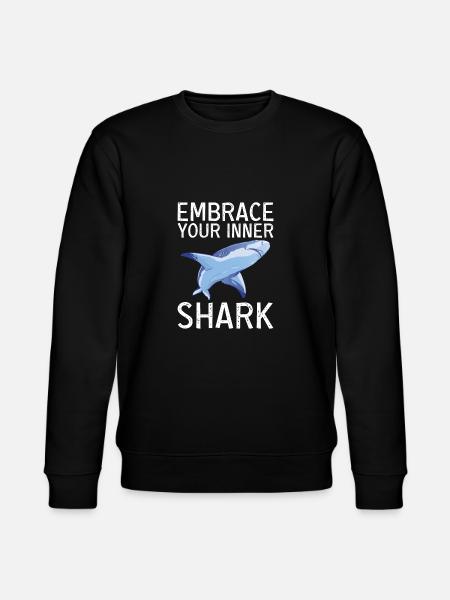 Shark Gift Shark Lover - Stanley/Stella CHANGER Unisex Organic Sweatshirt - black