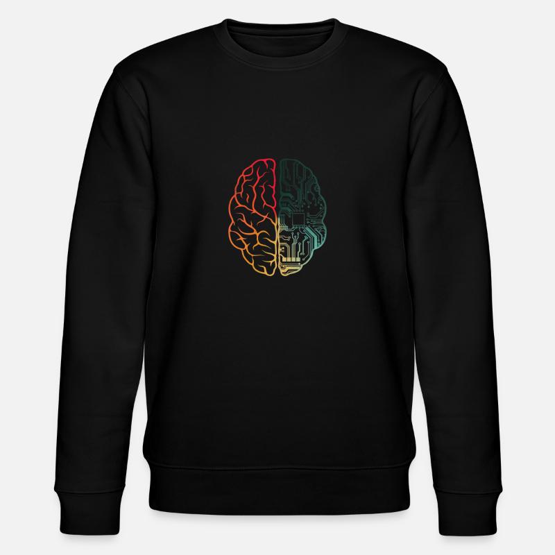Programmierer Coding - Entwickler Programmieren Gehirn - Stanley/Stella Unisex Bio-Sweatshirt CHANGER  - Schwarz