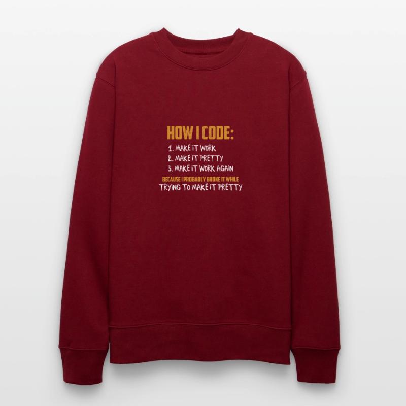 Programmer Coder - Developer Programming Coding Stanley/Stella CHANGER Unisex Organic Sweatshirt
