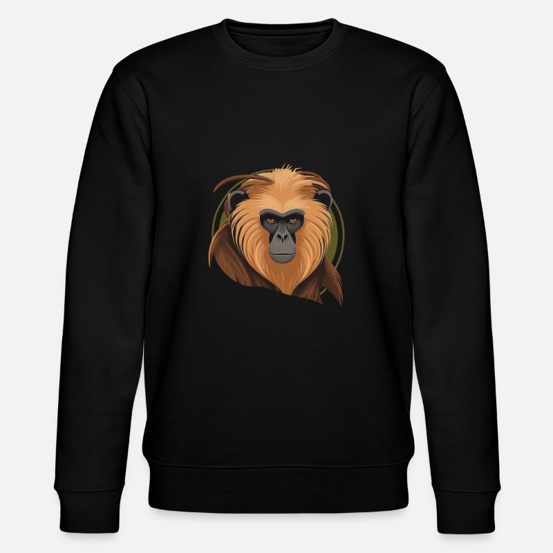 Singe - Visage de singe - Sweat bio CHANGER Stanley/Stella Unisexe - noir