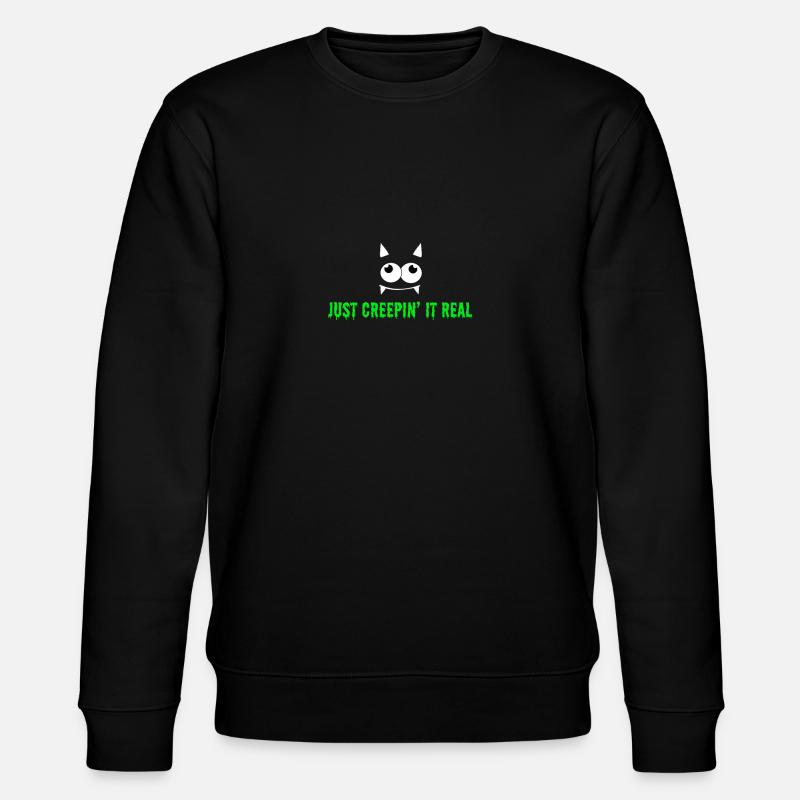 Einfach gruselig - Stanley/Stella Unisex Bio-Sweatshirt CHANGER  - Schwarz