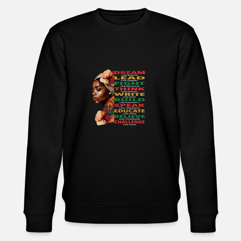 BLM African Pride Juneteenth et Black History Mon - Sweat bio CHANGER Stanley/Stella Unisexe - noir