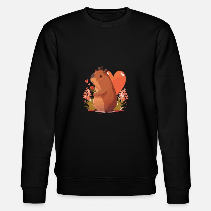 Belle capybara - Sweat bio CHANGER Stanley/Stella Unisexe - noir