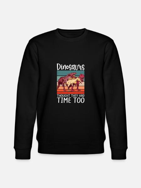 Dinosaur Gift Dino Lover Gift - Stanley/Stella CHANGER Unisex Organic Sweatshirt - black