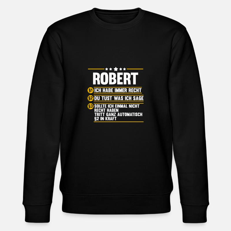Robert - Stanley/Stella Unisex Bio-Sweatshirt CHANGER  - Schwarz