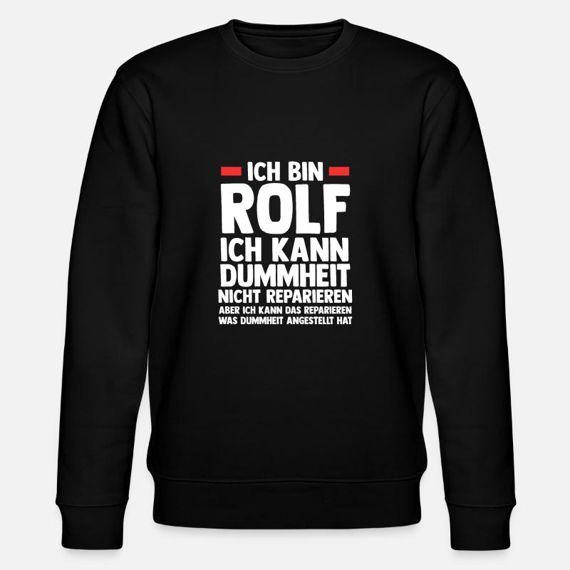 Rolf - Stanley/Stella Unisex Bio-Sweatshirt CHANGER  - Schwarz