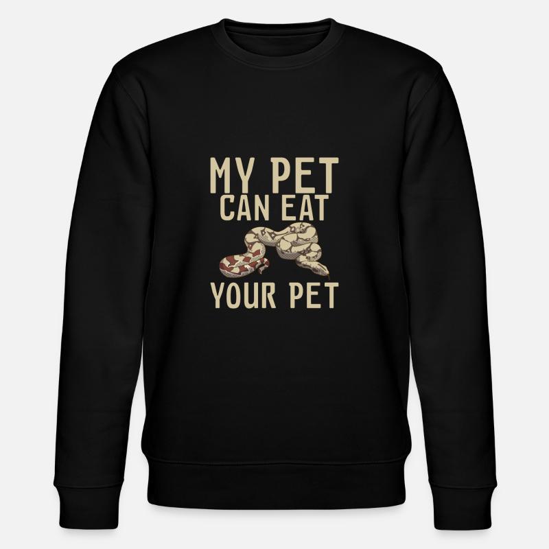 Snake Gift Snake Lover - Stanley/Stella CHANGER Unisex Organic Sweatshirt - black