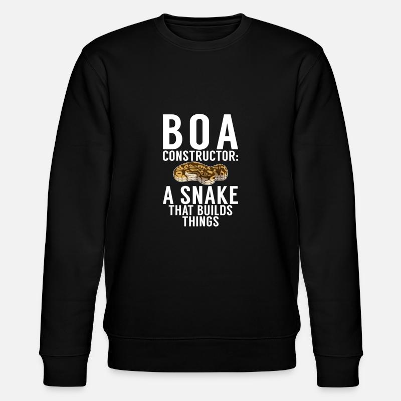 Snake Gift Snake Lover - Stanley/Stella CHANGER Unisex Organic Sweatshirt - black
