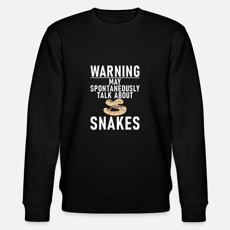 Snake Gift Snake Lover - Stanley/Stella CHANGER Unisex Organic Sweatshirt - black