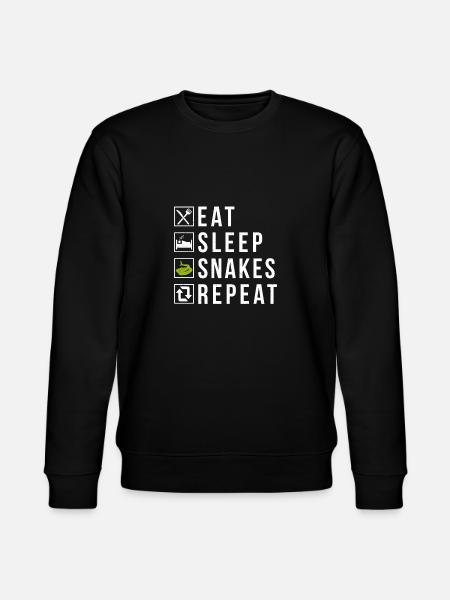 Snake Gift Snake Lover - Stanley/Stella CHANGER Unisex Organic Sweatshirt - black