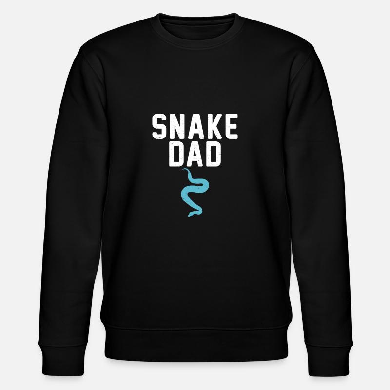 Snake Gift Snake Lover - Stanley/Stella CHANGER Unisex Organic Sweatshirt - black