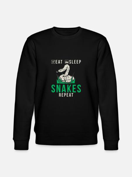 Snake Gift Snake Lover - Stanley/Stella CHANGER Unisex Organic Sweatshirt - black