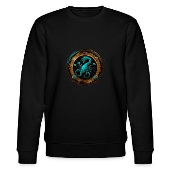 Portez votre signe du zodiaque astrologique avec fierté: Scorpion - Sweat bio CHANGER Stanley/Stella Unisexe - noir - Devant - Nik (191cm) & Marisol (170cm)