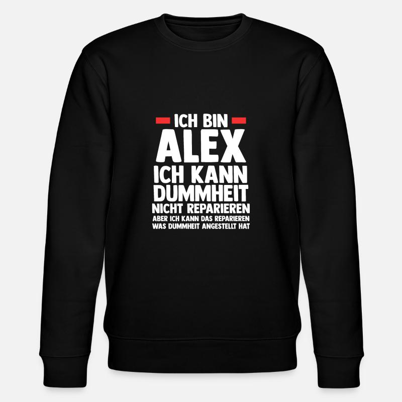 Alex - Stanley/Stella Unisex Bio-Sweatshirt CHANGER  - Schwarz