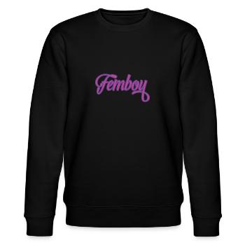 Femboy Cross Dressing - Stanley/Stella Unisex Bio-Sweatshirt CHANGER  - Schwarz - Vorne - Nik (191cm) & Marisol (170cm)
