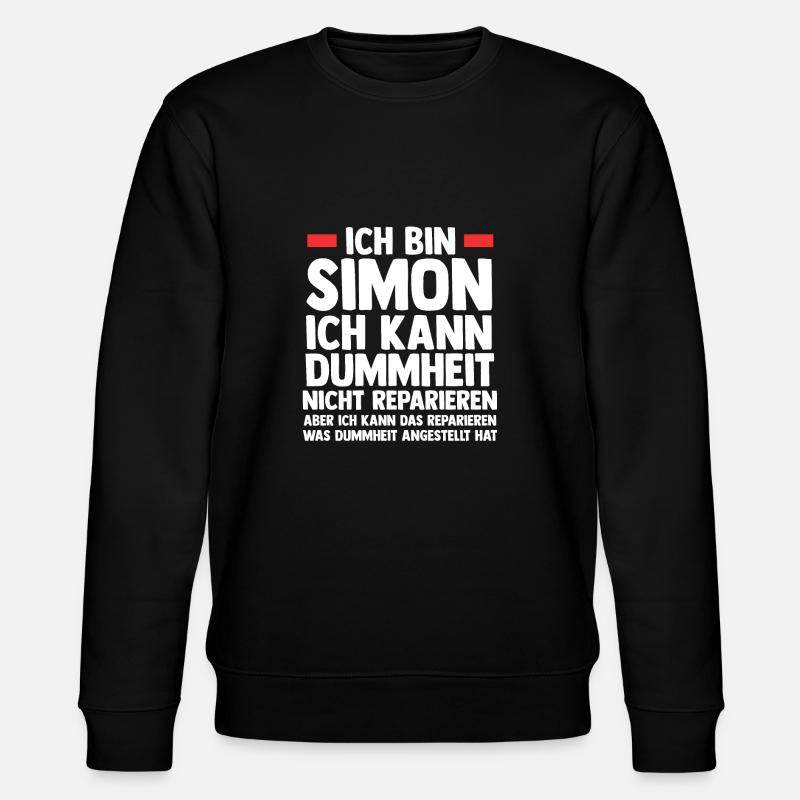 Simon - Stanley/Stella Unisex Bio-Sweatshirt CHANGER  - Schwarz