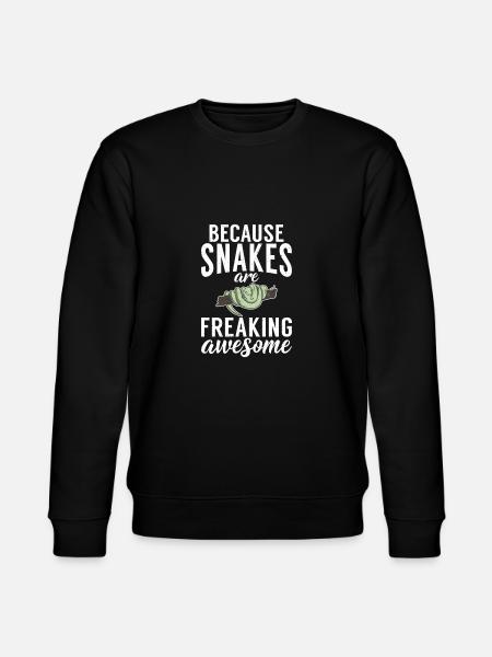 Snake Gift Snake Lover - Stanley/Stella CHANGER Unisex Organic Sweatshirt - black