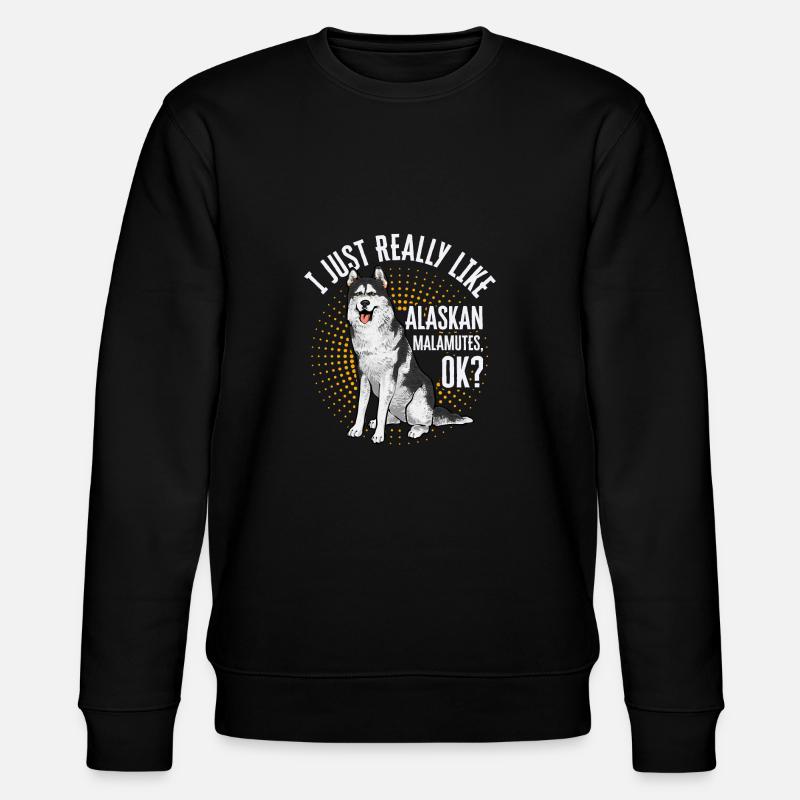Chien Malamute d’Alaska - Sweat bio CHANGER Stanley/Stella Unisexe - noir