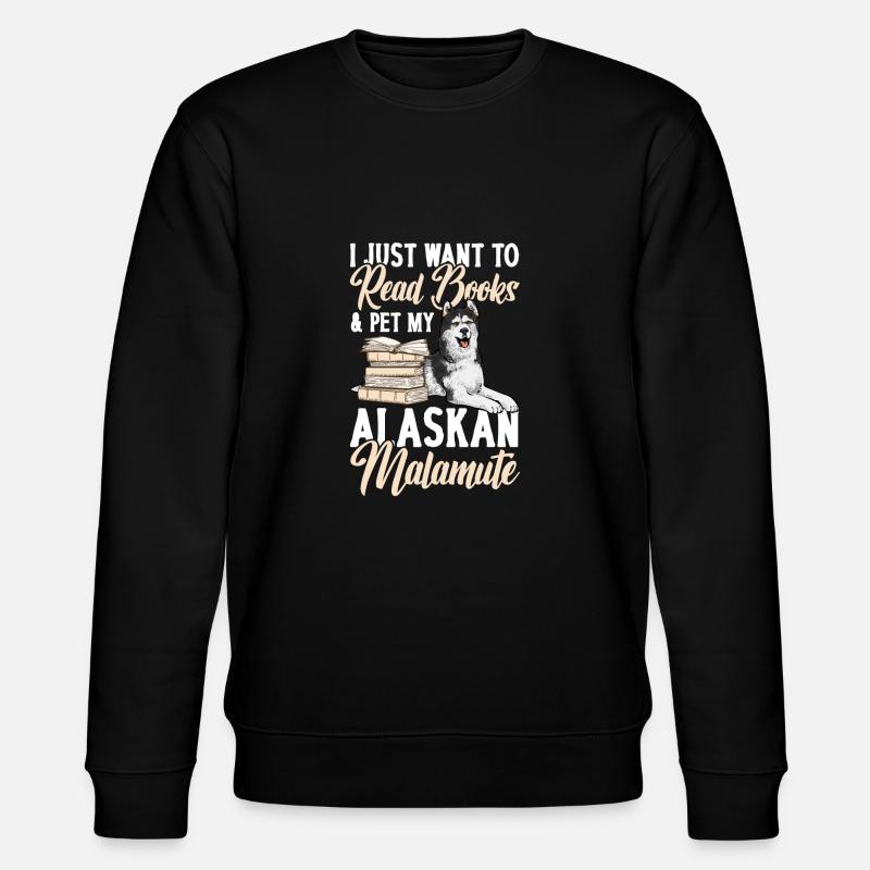 Chien Malamute d’Alaska - Sweat bio CHANGER Stanley/Stella Unisexe - noir