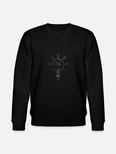 Celtic Vikinger Vegvisir compass Vikings - Stanley/Stella CHANGER Unisex Organic Sweatshirt - black