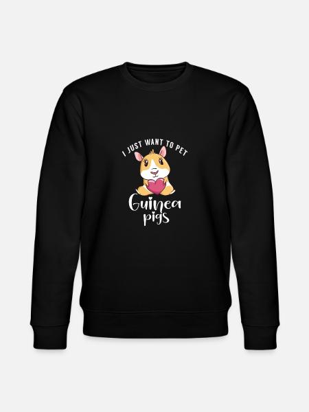 Cadeau mignon cochon d’Inde - Sweat bio CHANGER Stanley/Stella Unisexe - noir