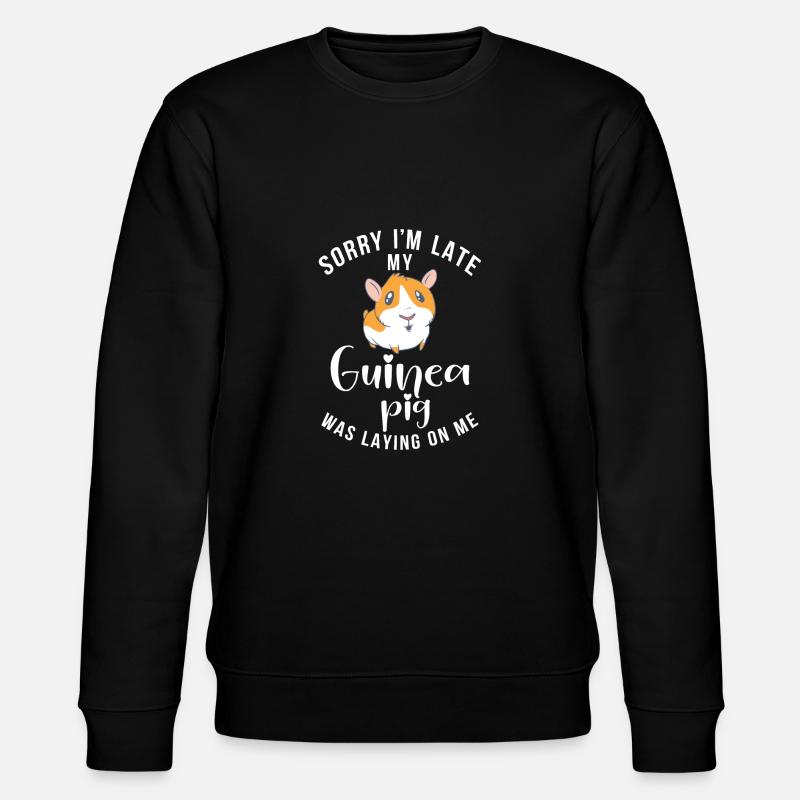 Cadeau mignon cochon d’Inde - Sweat bio CHANGER Stanley/Stella Unisexe - noir