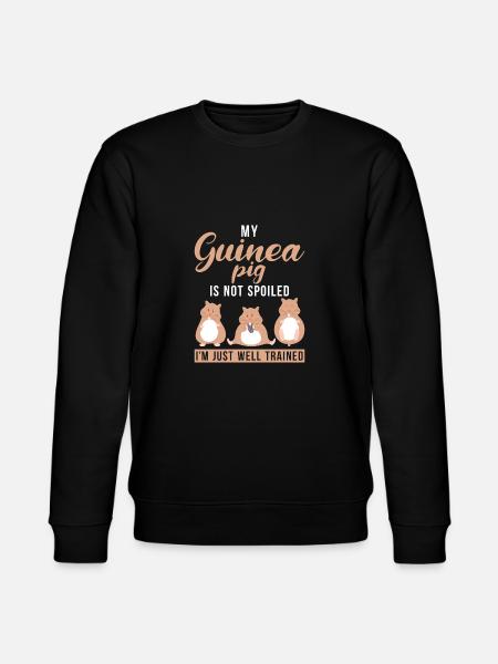 Cute Guinea Pig Gift - Stanley/Stella CHANGER Unisex Organic Sweatshirt - black