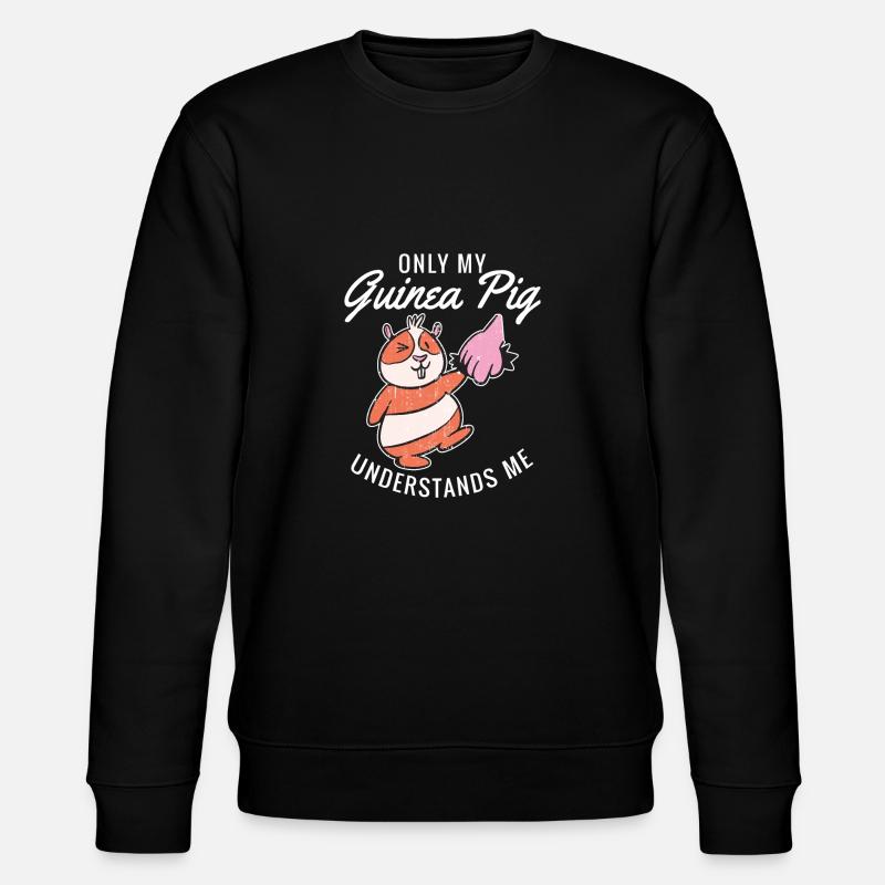 Cadeau mignon cochon d’Inde - Sweat bio CHANGER Stanley/Stella Unisexe - noir