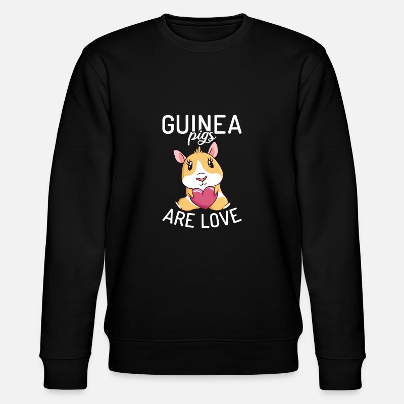 Cadeau mignon cochon d’Inde - Sweat bio CHANGER Stanley/Stella Unisexe - noir